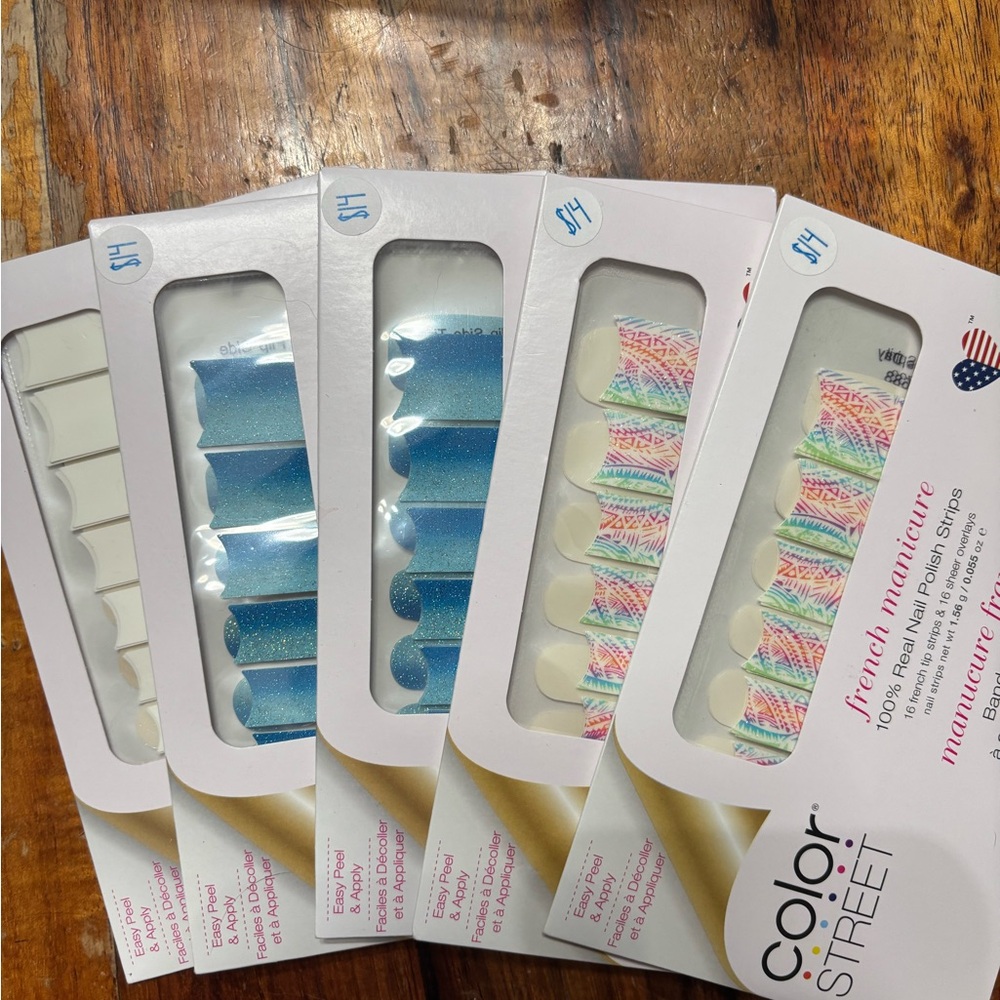 Color Street Glitter and Rainbow Nail Strips